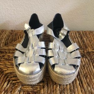 Circus Sam Edelman Espadrille Flats Silver